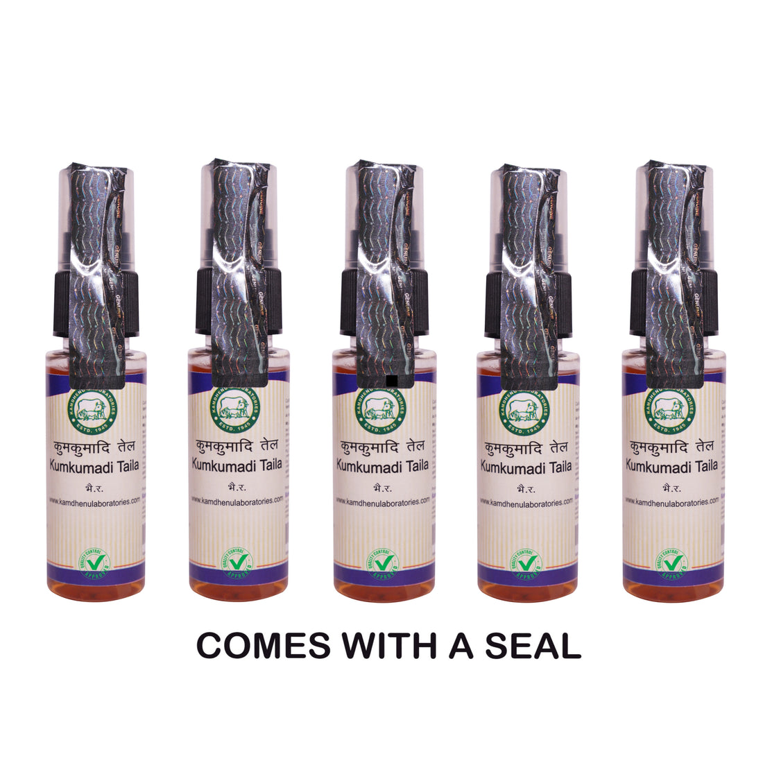 Kamdhenu Kumkumadi Oil 30 ml (Pack of 5) – Ayurvedic Herbal Glow Oil