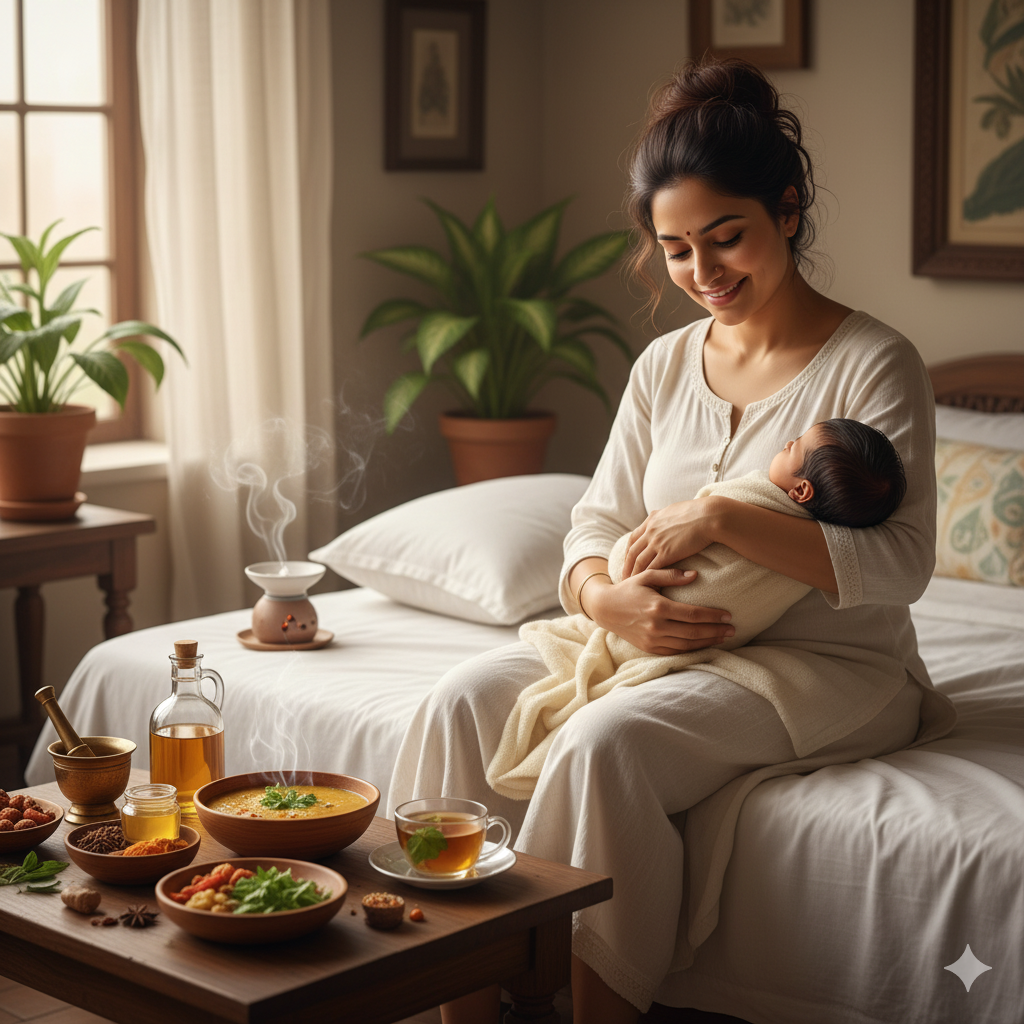 Postpartum Ayurveda care – Kamdhenu Laboratories new mother recovery