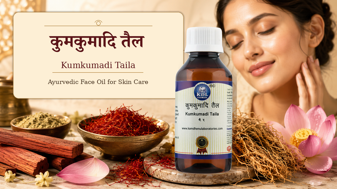 Kamdhenu कुमकुमादि तैल केसर और classical herbs वाला Ayurvedic face oil