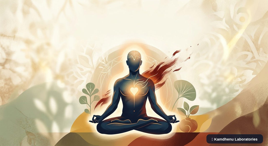 Editorial illustration representing Anger management problems for the Kamdhenu Laboratories educational wellness blog.