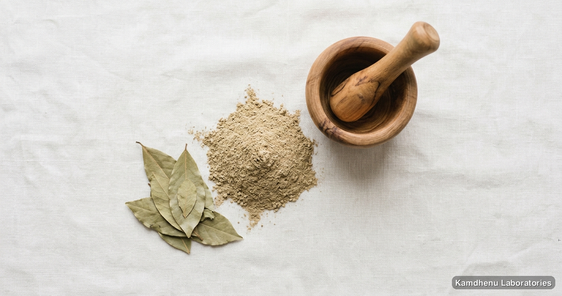 Baelgiri Powder — Ayurvedic powder. Clean product photograph on a soft light background.
