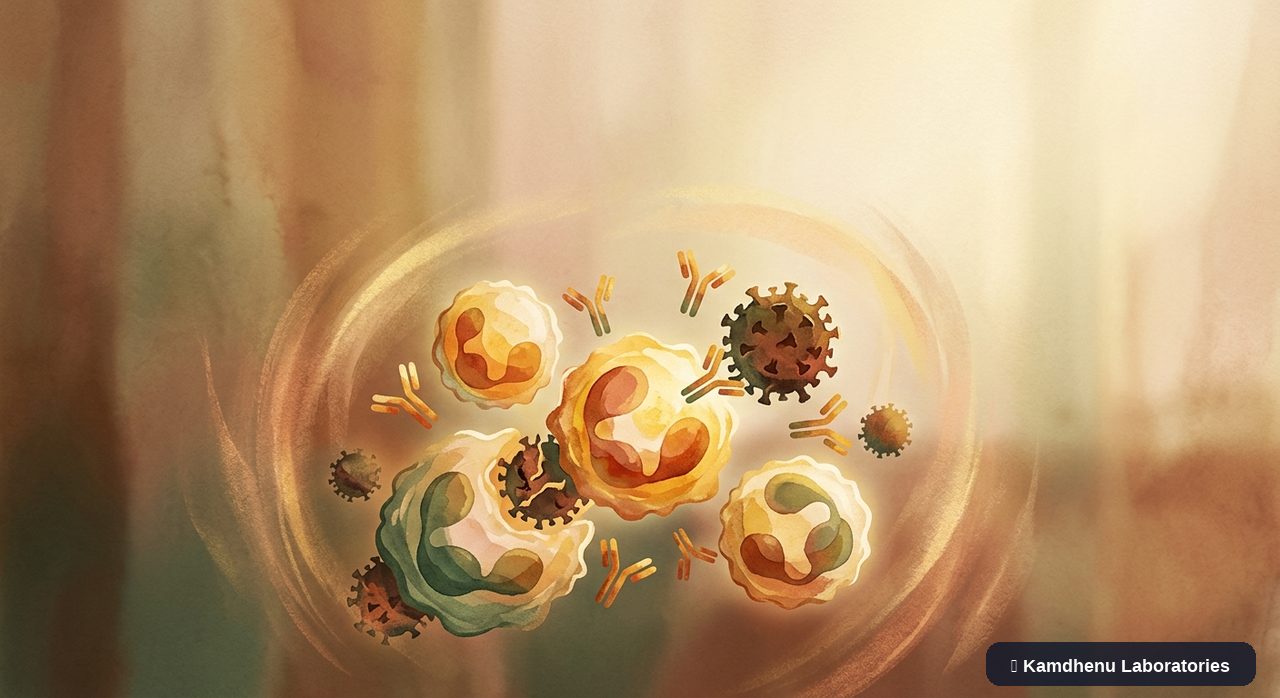Editorial illustration representing Genital warts for the Kamdhenu Laboratories educational wellness blog.