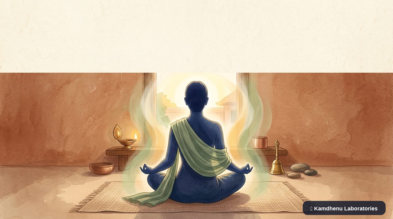 Editorial illustration representing Grief and bereavement for the Kamdhenu Laboratories educational wellness blog.