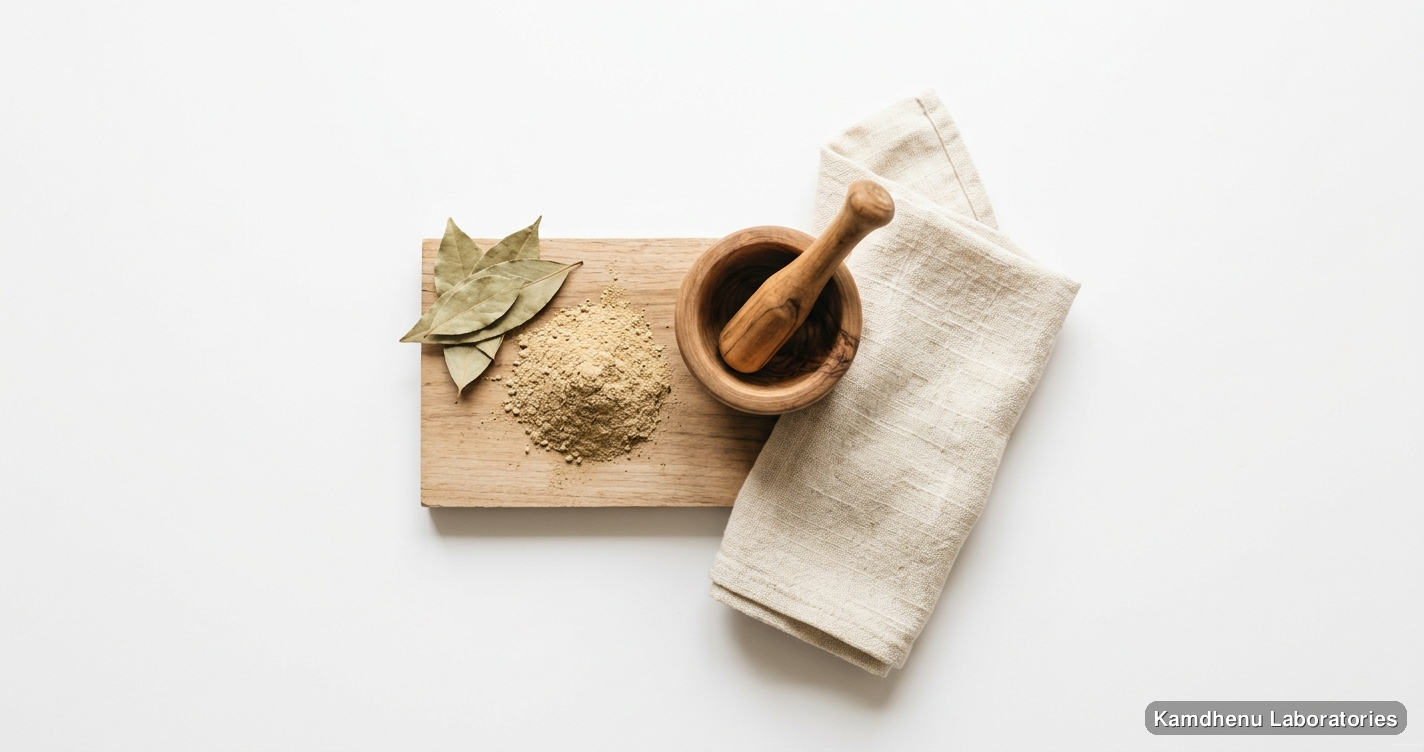 Kaolin Clay | (200 g) — Ayurvedic product. Clean product photograph on a soft light background.
