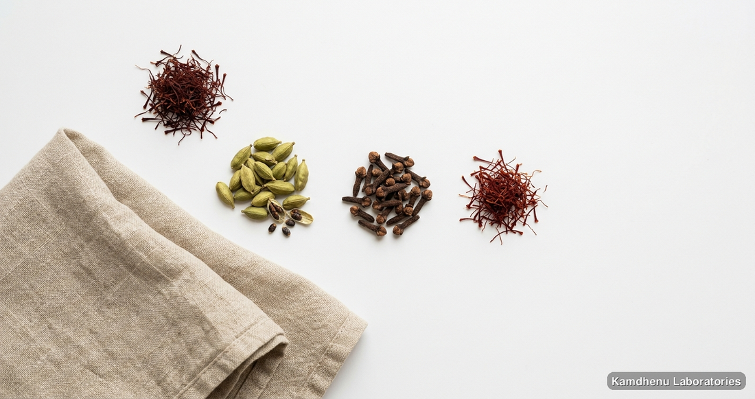 Kushmanda Avaleha | 500GM — Ayurvedic paste containing kesar, saffron, elaichi. Clean product photograph on a soft light background.