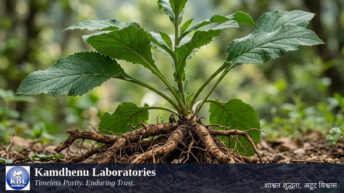कुष्ठ (Saussurea costus) औषधीय पौधा — Root — Kamdhenu Laboratories