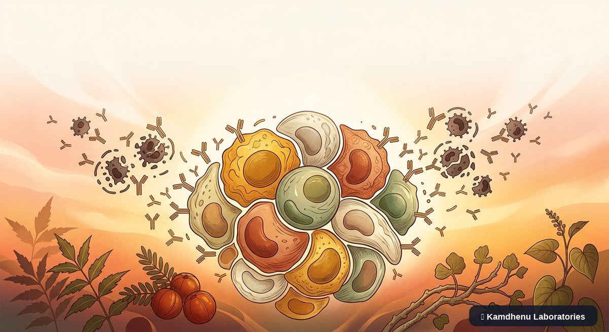 Editorial illustration representing Lymphogranuloma venereum for the Kamdhenu Laboratories educational wellness blog.