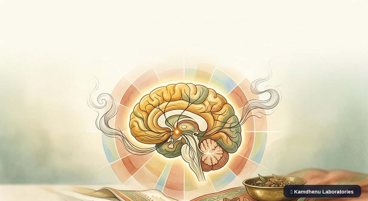 Editorial illustration representing Nicotine dependence for the Kamdhenu Laboratories educational wellness blog.