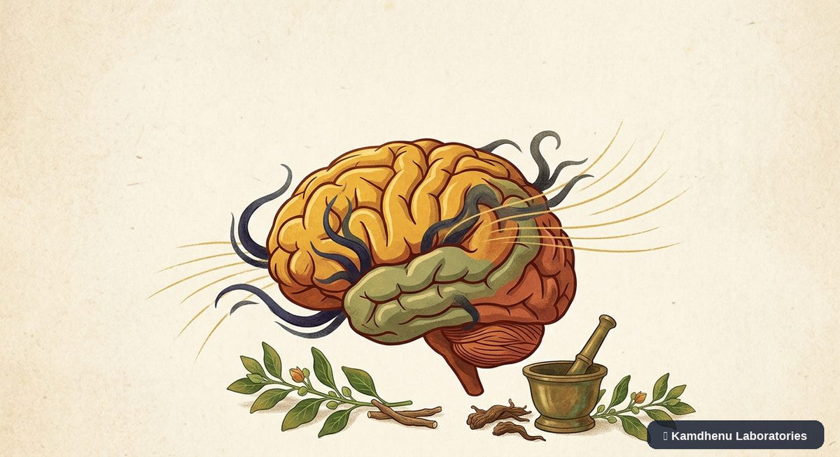 Editorial illustration representing Phobias for the Kamdhenu Laboratories educational wellness blog.