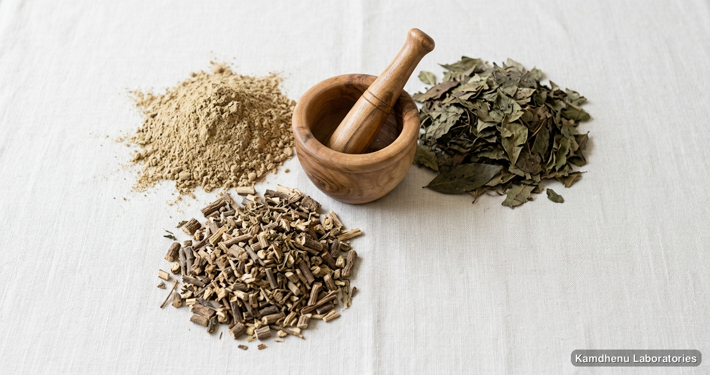 Piles Care Kit Large — Ayurvedic product. Clean product photograph on a soft light background.