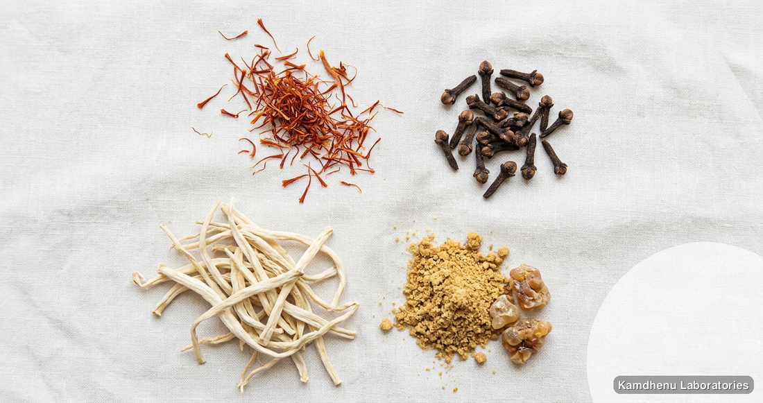 Salam Pak | 200g — Ayurvedic product containing kesar, laung, safed musli. Clean product photograph on a soft light background.