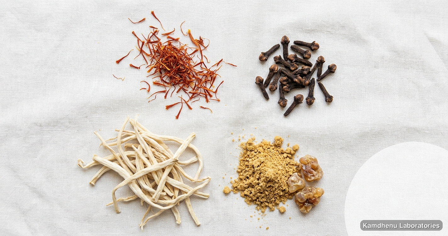 Salam Pak | 200g — Ayurvedic product containing kesar, laung, safed musli. Clean product photograph on a soft light background.