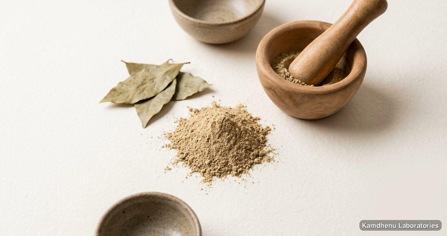 Shivakshar Panchan Churna | 250 g — Ayurvedic powder. Clean product photograph on a soft light background.