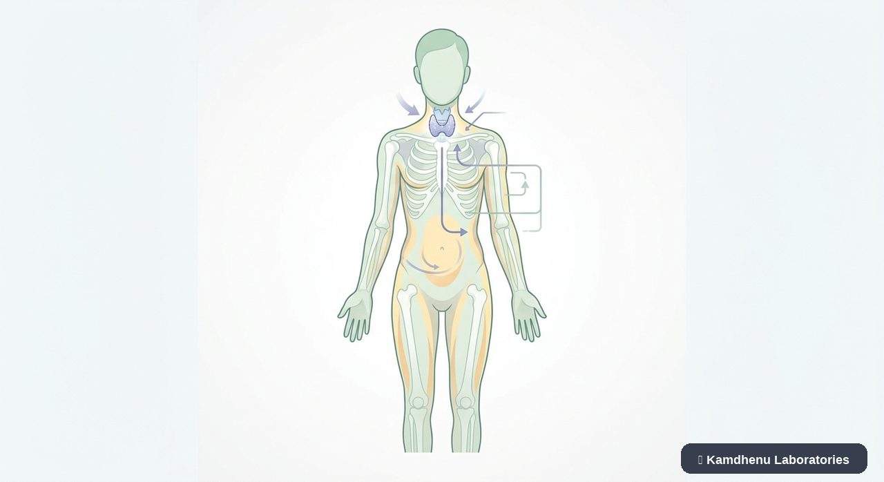 Editorial illustration representing Underweight for the Kamdhenu Laboratories educational wellness blog.