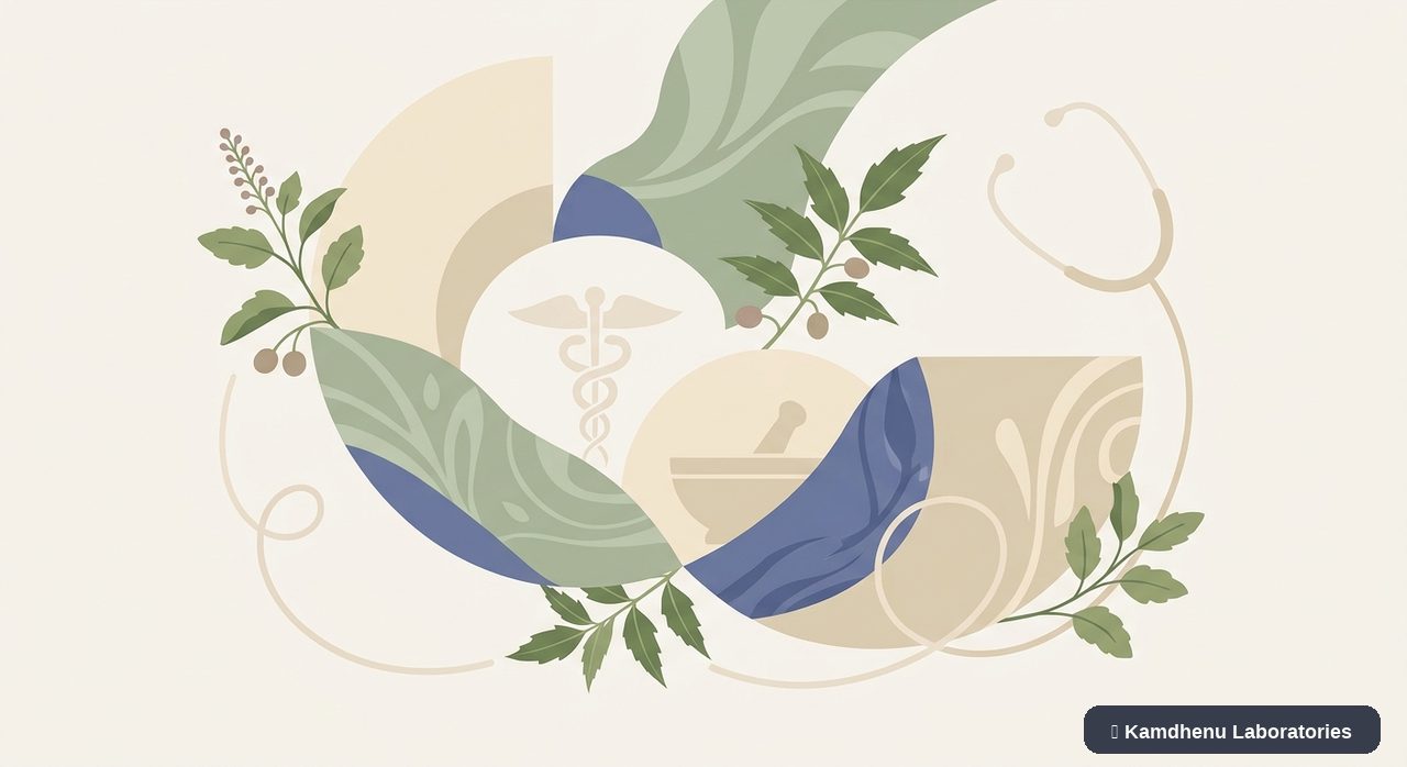 Editorial illustration representing Vaginal dryness for the Kamdhenu Laboratories educational wellness blog.