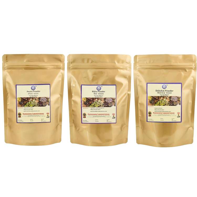 Kamdhenu Awala Reetha Shikakai Powder 
