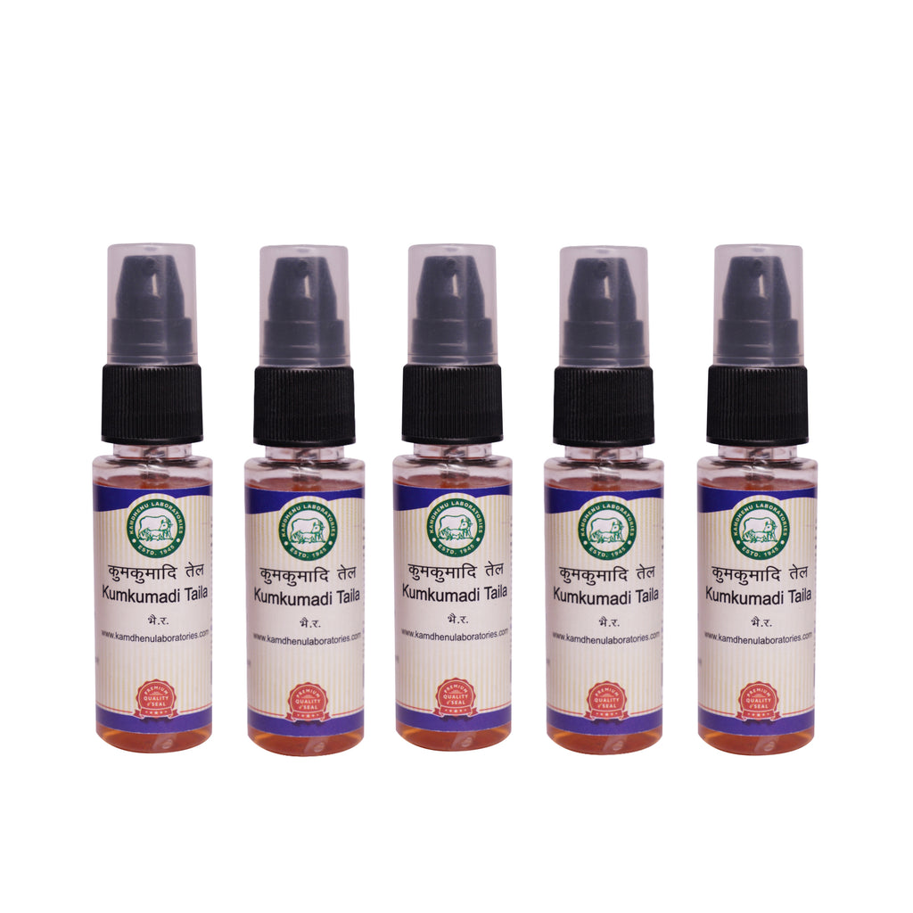 Kamdhenu Kumkumadi Oil 30 ml (Pack of 5) – Ayurvedic Herbal Glow Oil