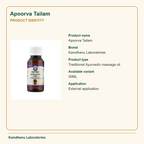 Apoorva Tailam — Product Identity: Product name: Apoorva Tailam; Brand: Kamdhenu Laboratories