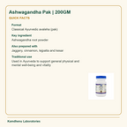Ashwagandha Pak | 200GM — Quick Facts: Format: Classical Ayurvedic avaleha (pak); Key ingredient: Ashwagandha root powder