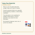 Body Pain Relief Kit — Storage & Safety: Store in a cool, dry place away from sunlight. Keep out of reach of children.