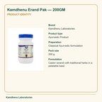 Kamdhenu Erand Pak — 200GM — Product Identity: Brand: Kamdhenu Laboratories; Product type: Ayurvedic Product