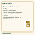 Gokhru Powder — Storage & Safety: Store in a cool, dry place away from sunlight.