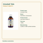 Irimedadi Taila — Product Identity: Product name: Irimedadi Taila; Brand: Kamdhenu Laboratories