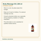 Body Massage Oil | 200 ml — Storage & Safety: Store in a cool, dry place away from sunlight.