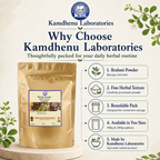 Kamdhenu Laboratories Brahmi Powder herbal product features and pack details