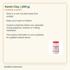 Kaolin Clay | (200 g) — Storage & Safety: Store in a cool, dry place away from sunlight.