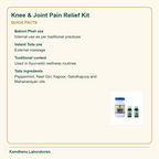 Knee & Joint Pain Relief Kit — Quick Facts: Babool Phali use: Internal use as per traditional practices; Vatanil Taila use: External massage