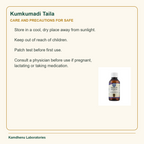 Storage and safety guidance for Kamdhenu Laboratories Kumkumadi Taila
