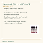 Kumkumadi Taila | 30 ml (Pack of 3) — Storage & Safety: Store in a cool, dry place away from sunlight.