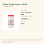 Madhu Amla Rasayan | 500GM — Product Identity: Product name: Madhu Amla Rasayan