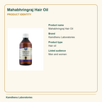 Mahabhringraj Hair Oil — Product Identity: Product name: Mahabhringraj Hair Oil