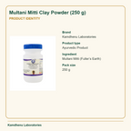 Multani Mitti Clay Powder (250 g) — Product Identity: Brand: Kamdhenu Laboratories