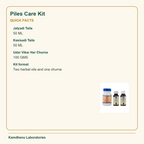 Piles Care Kit — Quick Facts: Jatyadi Taila: 50 ML