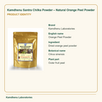 Kamdhenu Santra Chilka Powder – Natural Orange Peel Powder — Product Identity: Brand: Kamdhenu Laboratories; English name: Orange Peel Powder