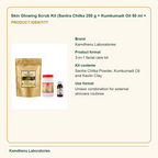 Skin Glowing Scrub Kit (Santra Chilka 250 g + Kumkumadi Oil 50 ml + — Product Identity: Brand: Kamdhenu Laboratories