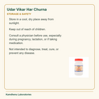 Udar Vikar Har Churna — Storage & Safety: Store in a cool, dry place away from sunlight.