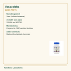 Vasavaleha — Quick Facts: Named ingredient: Vasa (Adhatoda vasica)